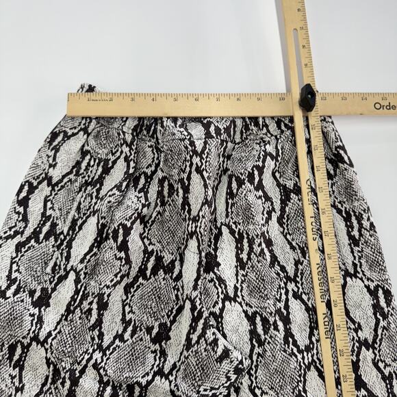 A.L.C. Pants Womens 0 Black White Snake Print Elijah Stretch Tapered Ankle - Picture 7 of 9